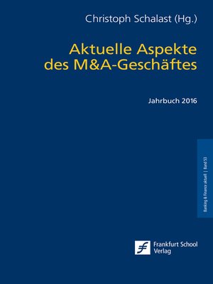 cover image of Aktuelle Aspekte des M&A-Geschäftes